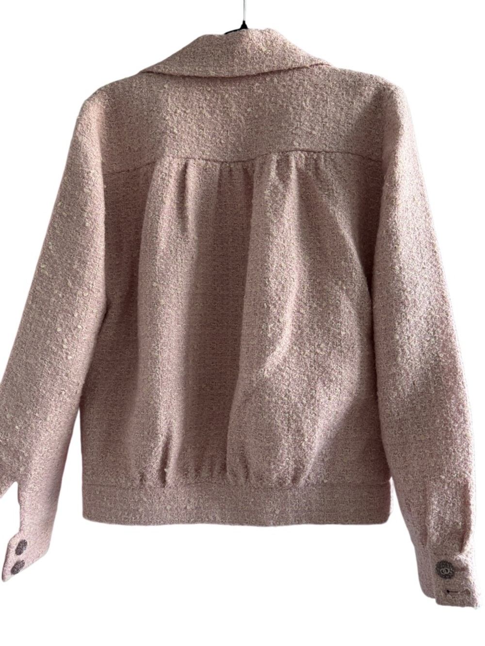 Designer-Style Pink Tweed Bouclé Jacket - Picture 2 of 10